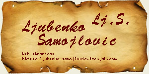 Ljubenko Samojlović vizit kartica